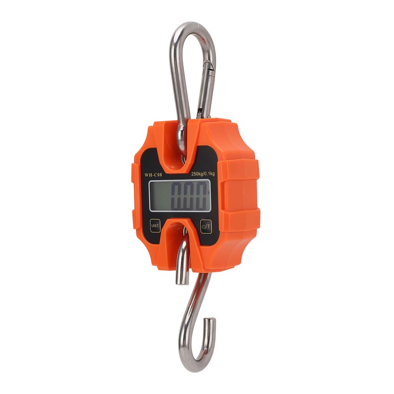 Digital Crane Scale 550lb High Accuracy Compact LCD Handheld Hanging