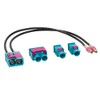 Antennenadapter Set Doppel-FAKRA (w) > 1x Doppel / 2x Einzel