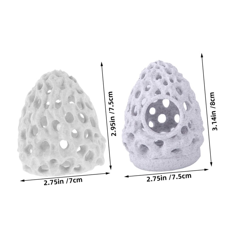 Totority 2pcs Shrimp Hide: Betta Fish Hideout Aquarium Dome Shrimp