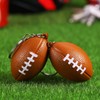 Blulu 20 Pack Mini Foam Football Keychains for Sport Party