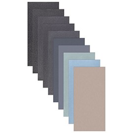15 Sheets Sandpaper Assortment 210 x 110 mm P5000 P3000 P2000 P1000 P800 Wet and Dry Sandpaper