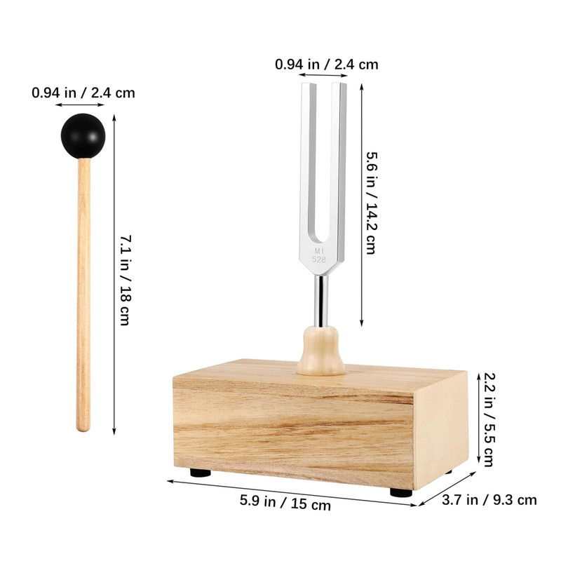 VICASKY Tuning Fork Large Healing Tuning Forks 528hz Aluminum Alloy