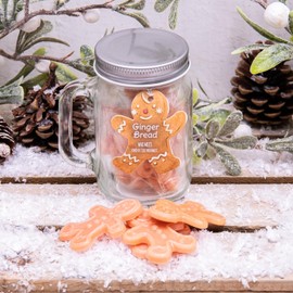 Gingerbread Wax Melts, 10 Pieces, Mason Jar, Gingerbread Scent, 10 cm