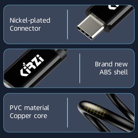 Kirzi Ultra Long USB C Cable 15 FT, USB-C to C Cable, USB 3.1 Gen 2x2, Supports 4K@60Hz Video Output, 100W PD Fast Charging, 10Gbps Data Transfer, for Smartphone, Laptop, Tablet, TV, Monitor and More