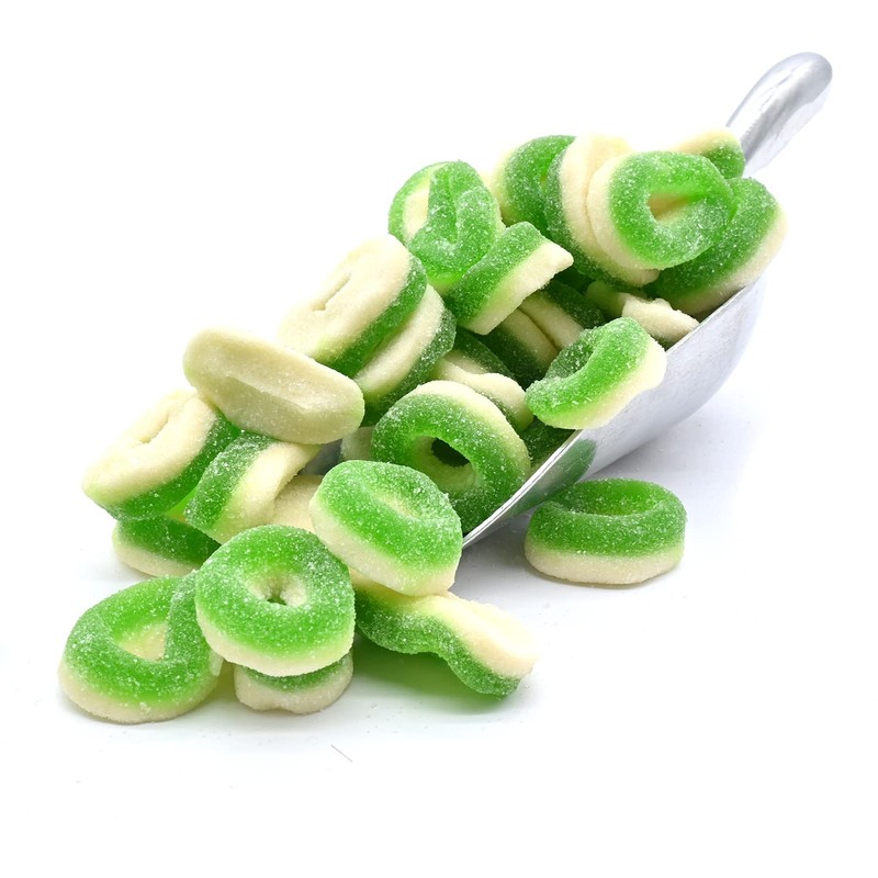 Candy Retailer Gummi Rings Candy (Apple, 1 Lb)