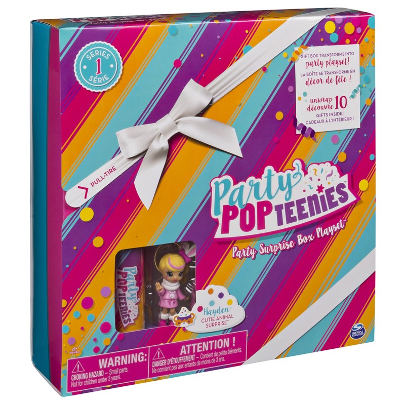 Party Popteenies - Cutie Animal Party Surprise Box Playset with