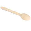 Vktech Disposable Wooden Spoon, Economical Pack of 100