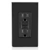 Leviton 15 Amp Black GFCI Electrical Outlet Ground Fault Protection