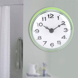 Cyrank Bathroom Clock with Suction Cups, Waterproof Bathroom Clock, Small Digital Clock, Small Shower Clock, Kitchen Clock, Bathroom Clock, Mini Shower Clock, Wall Clocks for Bathroom, Washroom,