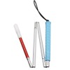 90cm Blindfold 4-Tier Aluminum, Caps (2 Pcs) (Blue Rubber Grip,
