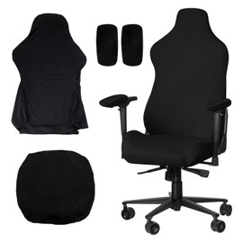 NCZCDZSW Gaming Chair Cover Set of 4 Office Chair Covers with Armrests Washable Seat Cover Office Chair Stretchy Gaming Chair Covers Seat Cover Chair for Computer Chairs Office Chair Swivel Chair