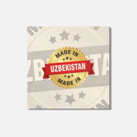 Unbranded Made In Uzbekistan 4'' X 4'' Square Wooden Coaster