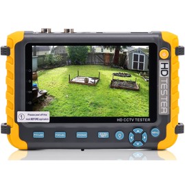 Anpviz 5 Inch 4 in 1 CCTV Monitor Tester, AHD/TVI/CVI/CVBS Coaxial Analog Video CCTV Tester, UTP/PTZ Cable Test for 1080P/3MP/4MP/5MP/8MP Analog Security Camera, VGA DC12V Output Camera