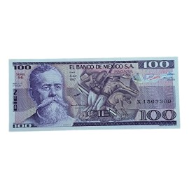 Billete Cien Pesos Venustiano Carranza Serie Se