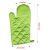 candlechoice 2 Pack Oven Mitts Non-Slip Silicone Cotton Heat Resistant