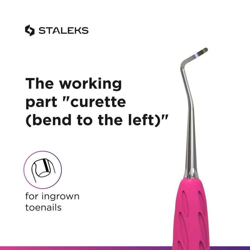 Staleks Combo UNIQ 31 Working Part – Curette (Left Bend)