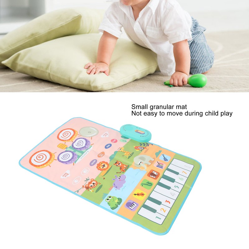 Musical Mat for Toddlers Floor Piano Keyboard Drum Carpet Waterproof