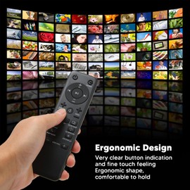 Remote Control for Soundbar, Speaker Remote Control Replacement for BAR 5.1 BAR 5.1 HD Speaker System, Ergonomic Audio Remote Control with Comfortable Handle for Bar