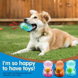 Jatmira Tough Dog Chew Toy for Small, Medium Breeds Ball in Bottle Strong Rubber Treat Dispensing Toy Cute Interactive Slow Feeder Dog Fetch Toys (Purple-Dispenser(NO Ball))