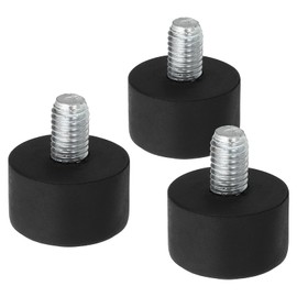 PATIKIL Universal M8x30mm Rubber Tripod Feet 3pcs Anti-Slip Tripod Replacement Parts for Camera Tripod Monopod Black