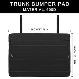 YYTECH Auto Ladekantenschutz Kofferraum 96 × 64 cm, Stoßstangenschutz Hund, Kofferraumschutz Faltbarer, Kofferraum Schutzmatte, Haustier Stoßstangenschutz, Universeller Kofferraum-Schutz