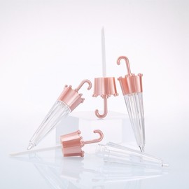 DIY Empty Lip Gloss & Lipstick Tubes - Mini Umbrella Design, Rose Gold #61 Umbrella/18 30ea
