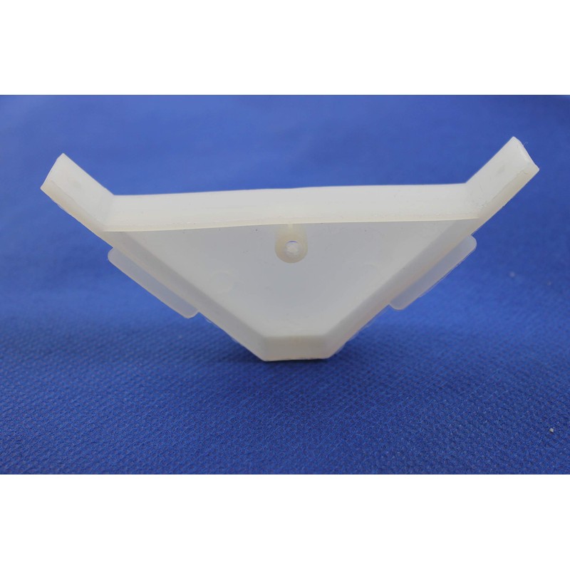 Berta (40 Pieces) 90 Degree Cabinet Triangle Bracket, Plastic White