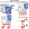Complete Set Pipeline Automatic Chicken Waterer System,1/2" PVC Pipe Accessories