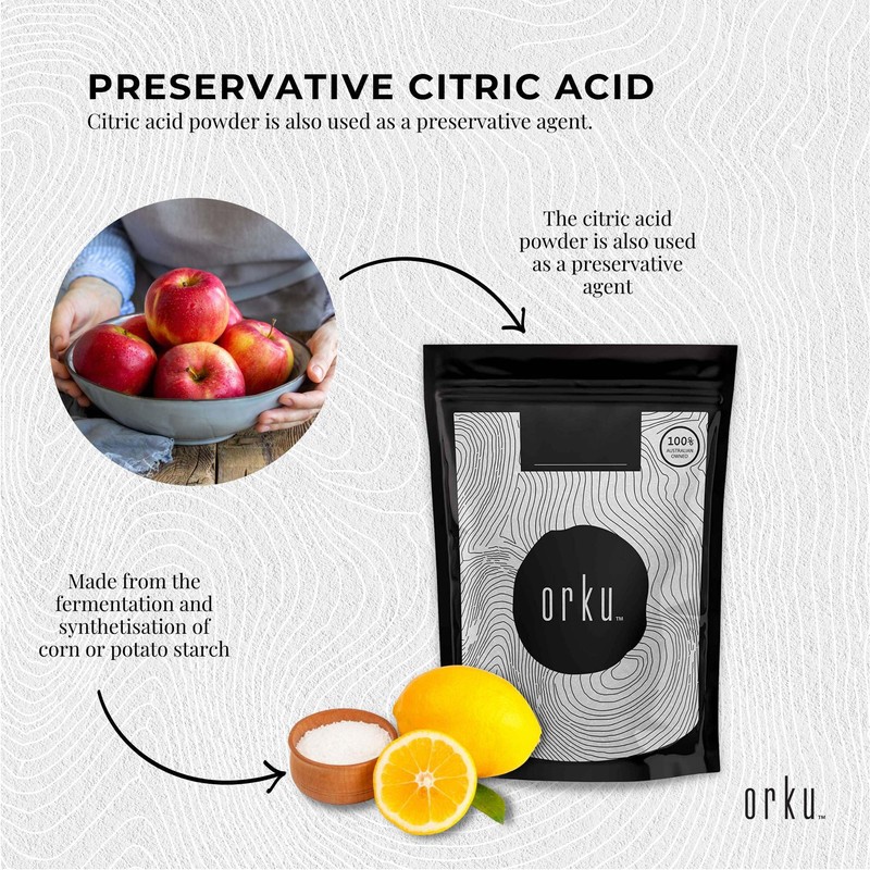 100g Citric Acid Powder - Food Grade Anhydrous GMO Free