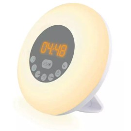 NuvoMed Bluetooth 5.0 Sunrise Alarm Clock Radio With 7 Color Selections