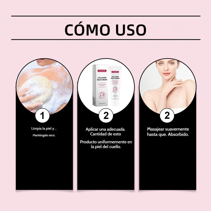 De Crema De Colágeno Hidrolizado For El Cuello (110.000 Ppm)