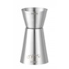 HENDI Measuring Jug Double Dimensions 2.5cl and 5.0cl Diameter 40 x Height 85 mm Stainless Steel