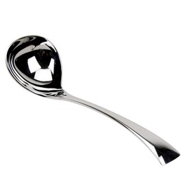 LIUNA Home Restaurant 18/10 Stainless Steel Soup Spoon 7 Inch Gravy Ladle Soup