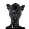 GREEFEI Latex Hood Mask with Cat Ears, Natural Rubber Mask