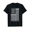 American Flag Mechanic Combination Wrench T-Shirt Gift Mens T-Shirt