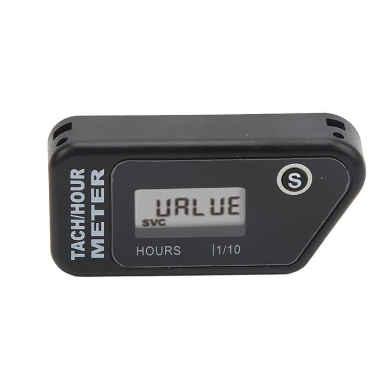 Inductive Digital Tach Hour Meter IP68 Waterproof Motorcycle RPM Counter