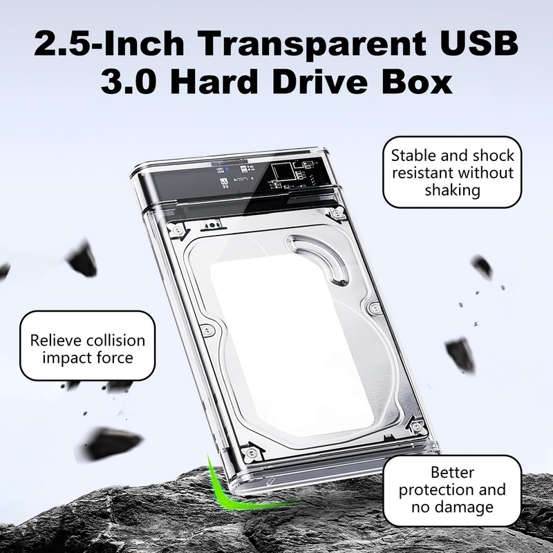 2.5 Inch Hard Drive Enclosure, USB 3.0 to SATA III