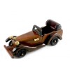 Ukriane Handcrafted Brown Color Wooden Toy Sports Open Car Classic Design Vintage England Great Britan Boy Girs Likes Play Moving Collection Hobby Toy (24х9х10)