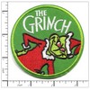 Patchwork Paradise The Grinch Embroidered Iron-On Patch - Christmas Holiday