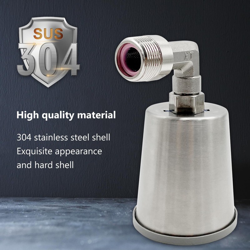 HEN-NICE 2 PCS 304 Steel Water Float Valve, Water Level