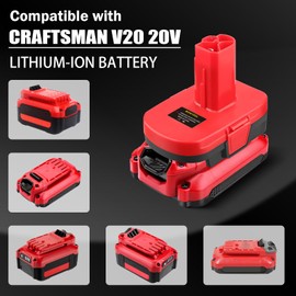 Battery Adapter for Craftsman V20 20V Lithium Battery converts for Craftsman V20 20V Max tool batteries to Craftsman C3 19.2V Lithium batteries, use for Craftsman C3 19.2V Lithium cordless power tools