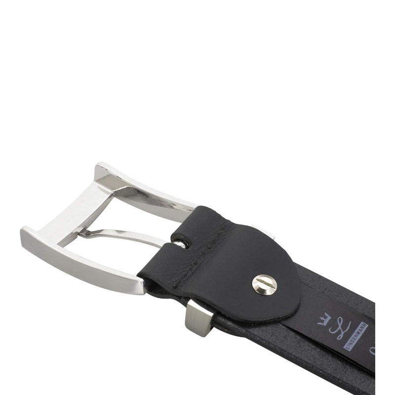 LINDENMANN Men's Leather Belt, Full Cowhide Leather, XXL, Buffalo Leather,