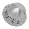 Mechanical Timer Round Clear Number Scale Anti Slip Base Stainless