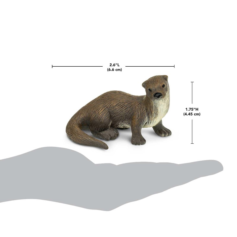 Safari Ltd. River Otter Figurine - Realistic 3" Wildlife Figure