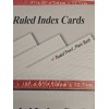 Bazic 100 Ct Ruled Index Cards 3" x 5" Ruled