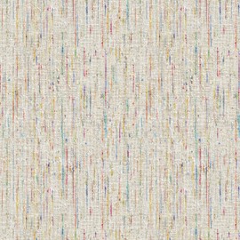 JiffDiff Woven Wallpaper Peel and Stick 17.3" x 120" Colorful Paint Grasscloth Contact Paper Textured Waterproof Self Adhesive Stick on Wallpaper(14.4 sq. ft Gray)