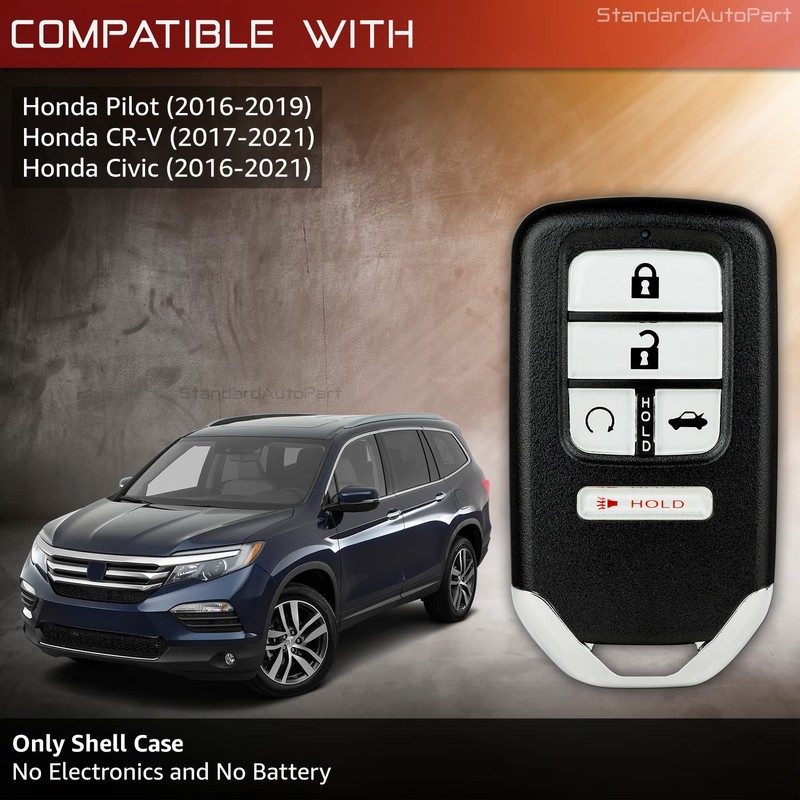 StandardAutoPart 5 Button Proximity Remote Smart Key KR5V2X Compatible with