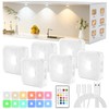 GBEAST 6 Pack Under Cabinet Lighting, Rechargeable Motion Sensor Puck