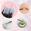 2 Packs Micro Brushes,Black Micro Applicator Brushes,Disposable Long Cotton Swab,Makeup
