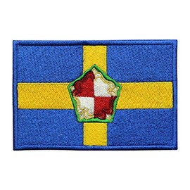 Pembrokeshire County Flag Patch Iron On Embroidered Applique Patch Pembrokeshire County Flag Iron On Sew On Emblem Badge